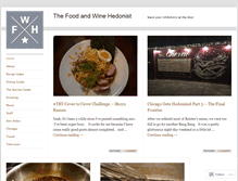 Tablet Screenshot of foodandwinehedonist.com